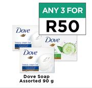 Dove Soap Assorted-For Any 3 x 90g