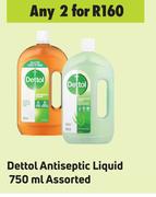 Dettol Antiseptic Liquid Assorted-For 2 x 750ml