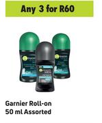 Garnier Roll On Assorted-For 3 x 50ml