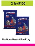 Marltons Parrot Food-For 2 x 1Kg