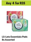 Lil-Lets Essentials Pads Assorted-For 4 x 8s