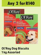 Ol'Roy Dog Biscuits Assorted-For 2 x 1Kg