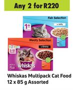 Whiskas Multipack Cat Food Assorted-For 2 x 12 x 85g