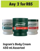 Ingram's Body Cream Assorted-For 2 x 450ml