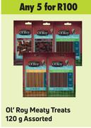 Ol'Roy Meaty Treats Assorted-For 5 x 120g