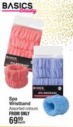 Basics Beauty Spa Wristband Assorted Colours-Each