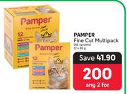 Pamper Fine Cut Multipack (All Variants)-For 2 x 12 x 85g