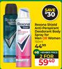 Rexona Shield Anti-Perspirant Deodorant Body Spray For Men Or Women-For 2 x 150ml