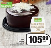 Spar Freshline Dark & White Chocolate Layered Cake-Each