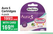 Max Shave Aura 5 Cartridges (4 Pack)-Per Pack