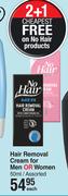 No Hair Hair Removal Cream For Men Or Women Assorted-50ml Each