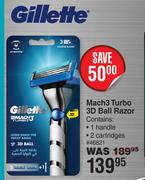 Gillette Mach3 Turbo 3D Ball Razor 46821