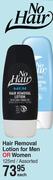 No Hair Hair Removal Lotion For Men Or Women Assorted-125ml Each