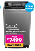 Defy 17Kg Top Loader Washing Machine DTL153