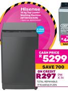 Hisense 14Kg Top Loader Washing Machine WT3K1423UB