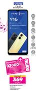 Vivo Y16 4G Smartphone-On 1.2GB Red Top Up Core More Data