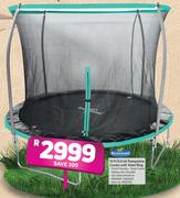 Bounceking 10 ft (3.0m) Trampoline Combo With Steel Ring