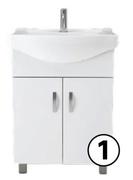 Bathroom Cabinet & Basin Free Standing Brookhill 550mm 81474869