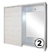 Cabinet 1 Door Vanity Athena Calista White 81420688