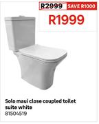 Solo Maui Close Coupled Toilet Suite White 81504519