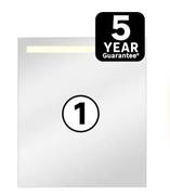 Sensea Essential Rectangular Bathroom LED Mirror W60cm x H70cm 81492033