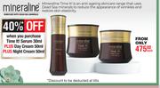 Mineraline Time It Serum 30ml Plus Day Cream 50ml Plus Night Cream 50ml-Each