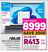 Asus Intel Core i5 Laptop