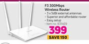F3 300Mbps Wireless Router