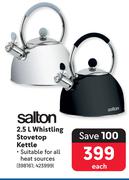 Salton Whistling Stovetop Kettle-2.5Ltr Each