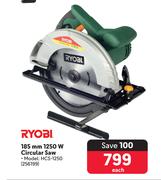 Ryobi 185mm 1250W Circular Saw HCS-1250 256199-Each