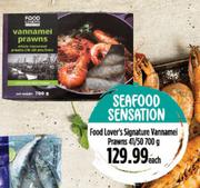 Food Lovers Signature Vannamei Prawns 41/50-700g Each