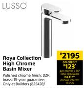 Lusso Roya Collection High Chrome Basin Mixer