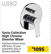 Lusso Savio Collection High Chrome Diverter Mixer