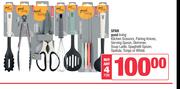 Spar Good Living Kitchen Scissors.Pairing Knives,Serving Spoon,Skimmer,Soup Ladle-For 4