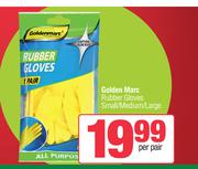 Golden Marc Rubber Gloves Small/Medium/Large-Per Pair