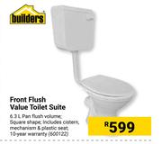 Builders Front Flush Value Toilet Suite