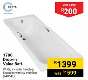 Betta 1700 Drop In Value Bath