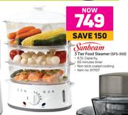 Sunbeam 3 Tier Food Steamer SFS-300