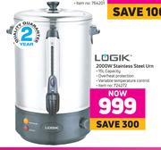 Logik 2000W Stainless Steel Urn