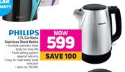 Philips 1.7L Cordless Stainless Steel Kettle