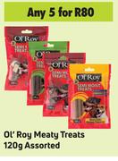 Ol'Roy Meaty Treats Assorted-For 5 x 120g