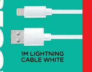 M Stuff 1M lighting Cable White
