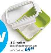 Smartlife Rectangular Lunch Box With Divider