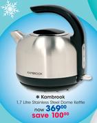 Kambrook 1.7 Litre Stainless Steel Dome Kettle