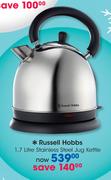 Russell Hobbs 1.7 Litre Stainless Steel Jug Kettle