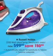 Russell Hobbs 2200 Watt Ideal Temp Steam Iron RHI007