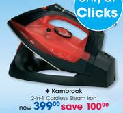 Kambrook 2-in-1 Cordless Steam Iron