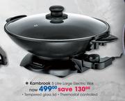Kambrook 5ltr Large Electric Wok