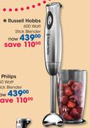 Russell Hobbs 600 Watt Stick Blender 