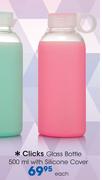 Clicks Glass Bottle-500ml With Silicone Cover-Each